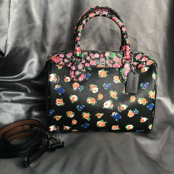 Coach Handbags - NWT Coach Mini Bennett Satchel Floral Mix Print